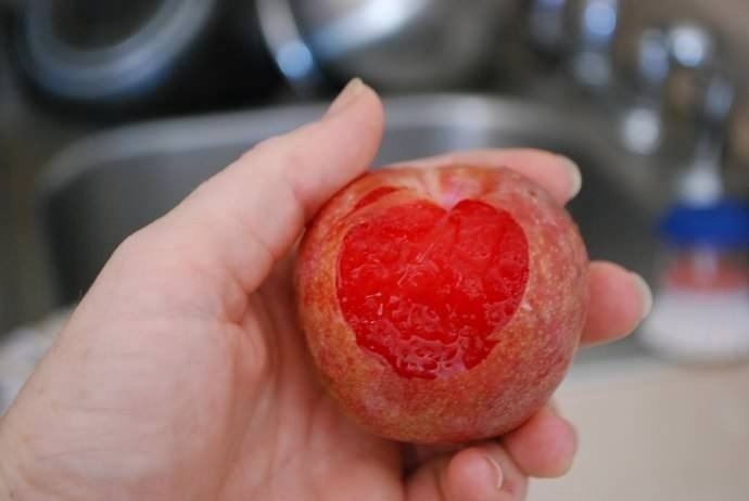 Персик сердце