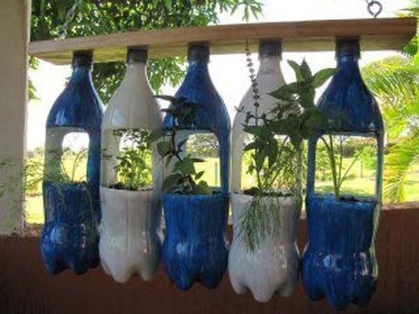 Поделки для сада из пластиковых бутылок